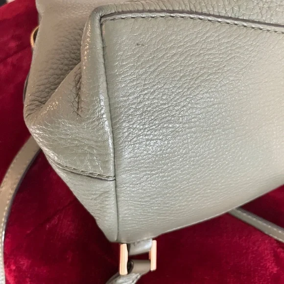 MICHAEL KORS - Green/Olive Leather Backpack - Like New - Picture 5 of 7